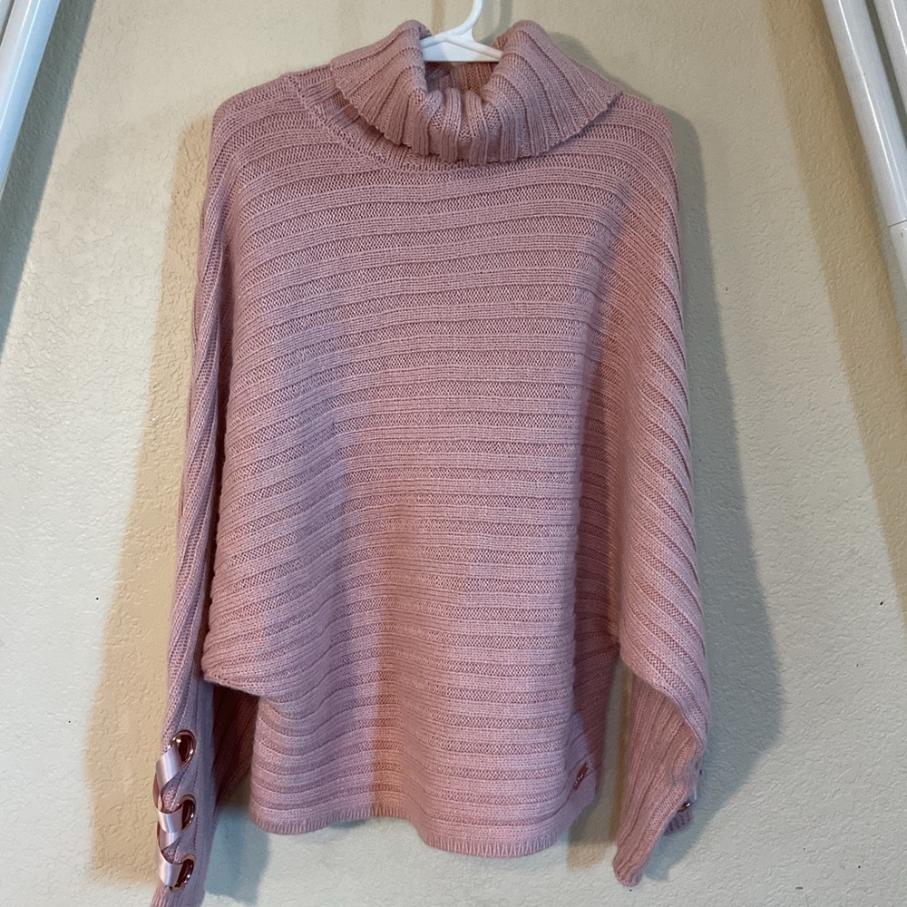 CXJ Justice Girls Size 8 Pink Turtleneck Sweater
